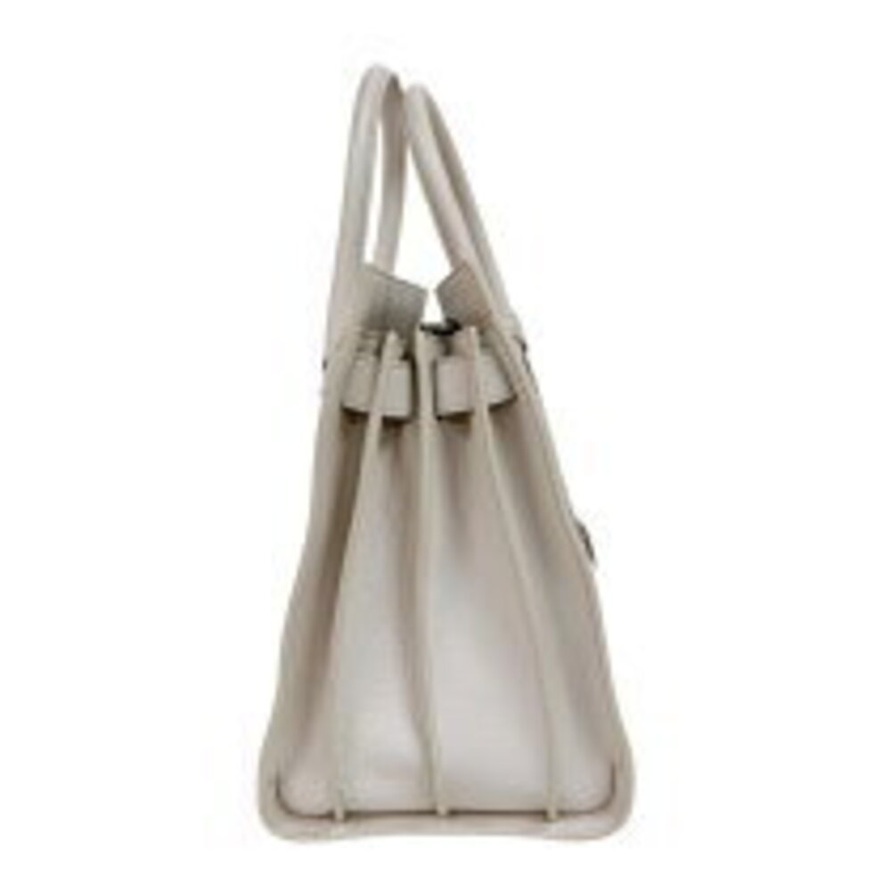Saint Laurent Sac de Jour White Calfskin Tote Bag - Picture 3 of 11